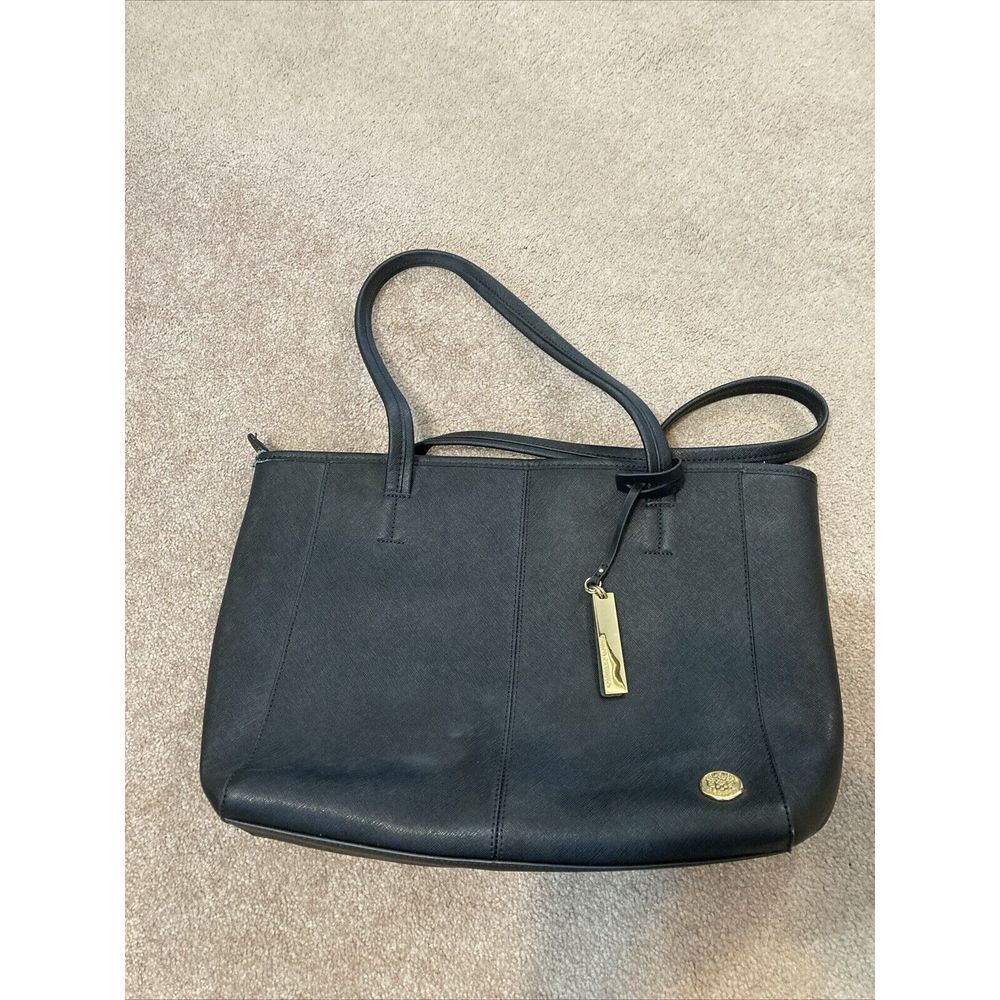 Vince Camuto Carry All Tote‎ Bag Black Leather